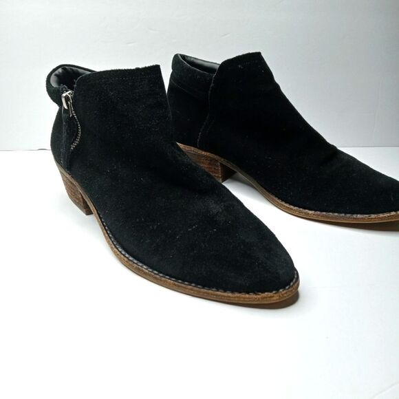 Steve Madden Tobii Black Leather Booties - Picture 1 of 9